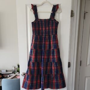 J. Crew Multicolor Plaid Dress
